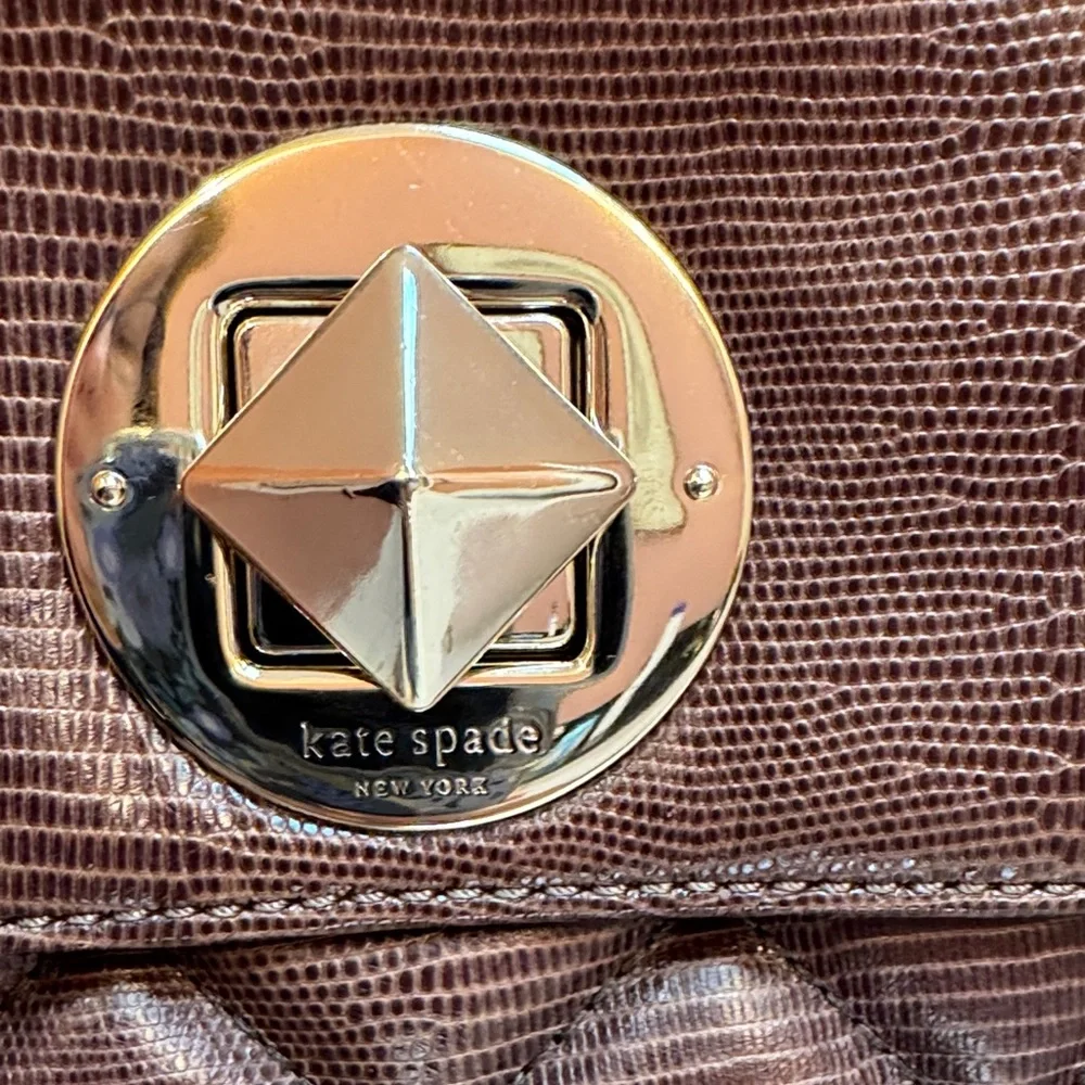 Kate Spade EUC Charlize Liberty Street Quilted Leather Brown Shoulder Bag - Picture 2 of 10